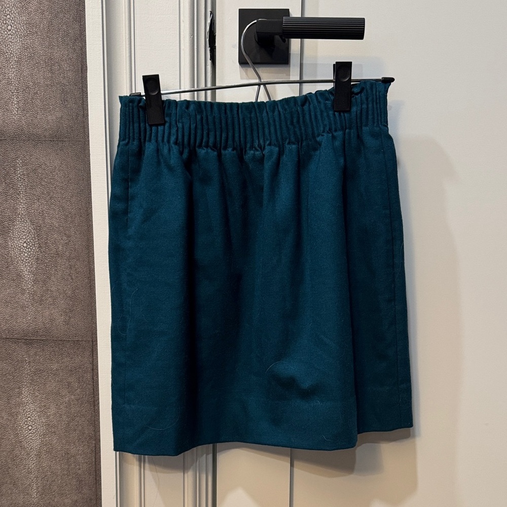 J. Crew Deep Teal Mini Skirt